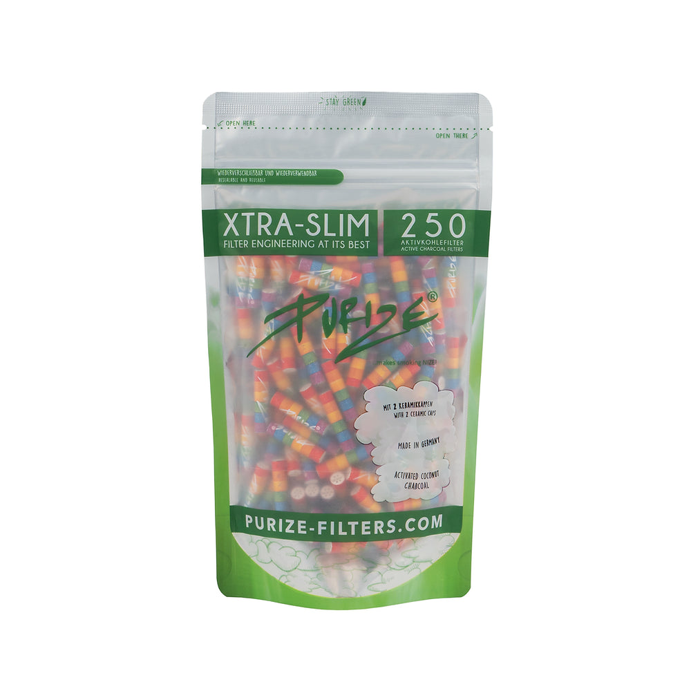 
                  
                    PURIZE® Aktivkohlefilter – XTRA Slim Size im 250er Standbodenbeutel
                  
                